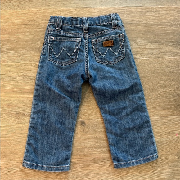 Wrangler Bay Girls Toddler Straight Jeans Embroidered Western Horse Star Vintage - Picture 7 of 10